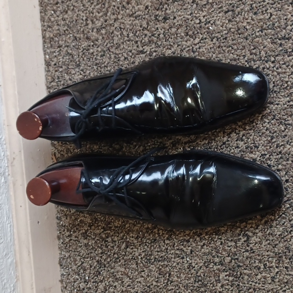 Gucci Oxford Patent leather Tuxedo Shoes 11 (it say 10)